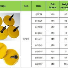 Размер колодки 100x26, винт болт M16x120 токарные антивибрационные крепления
