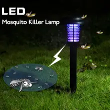 Anti Mosquito насекомыми-вредителями мухобойка убийца захвата Фонари лампа светодио дный Солнечные Открытый Двор Сад свет лужайки