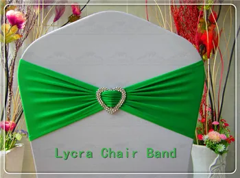 

1/2---With Heart Shape Buckle-- Spandex/Lycra/Expand Bands/Chair cover sash For Wedding Party Banquet Home Decorations