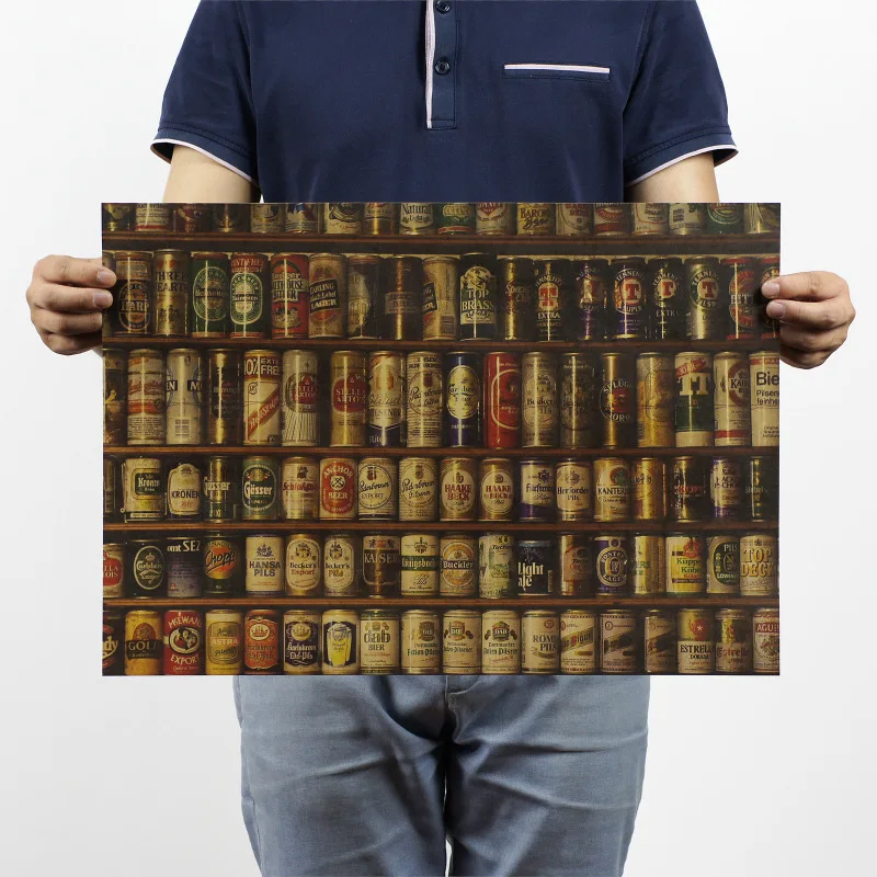 

Beer Collection Vintage Kraft Paper Movie Poster Home Wall Decoration Art Supplies Retro Posters and Prints
