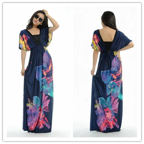 hawaiian maxi dress plus size