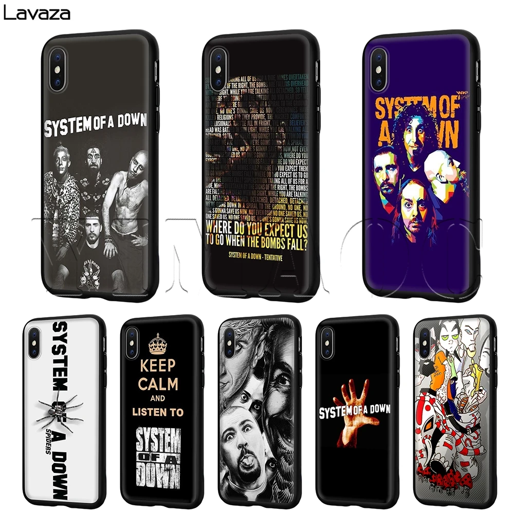 Lavaza System Of A Down Case for iPhone 11 Pro XS Max XR X 8 7 6 6S Plus 5 5s se |