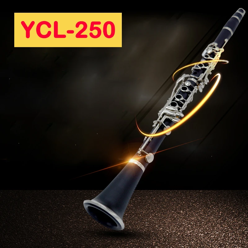 

2018 New Japen Wholesale YCL-250 17 key B flat clarinet two pairs of main export Nickel Plated Free Shipping