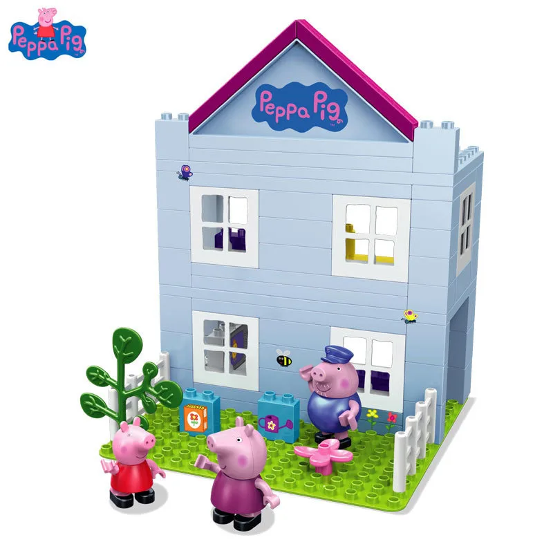 

Genuine Peppa Pig Action Figure Sceney Toy Peppa grandpa's Attic Construction Parent-child Interaction Education Toy Kids Gift