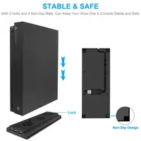 New Vertical Stand for Xbox one X with 3 Cooling Fans + 3 USB Port Hub Vertical Cooling Base/Dock for Xbox One X Game Console - Image 3