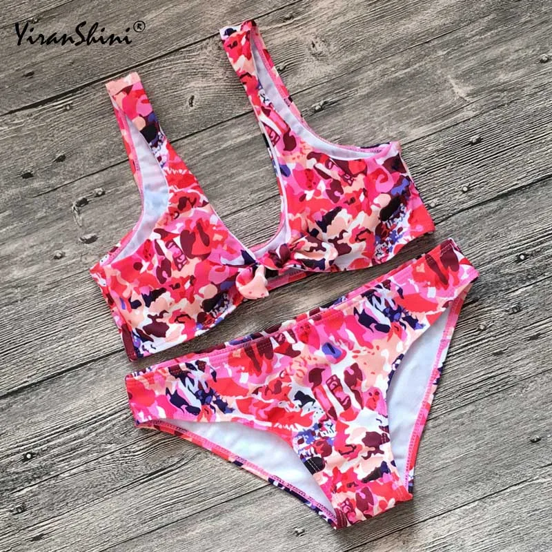 

YIRANSHINI Hot Sale Sexy Printed Bikini Set 2018 Women Push Up Biquini Female Swimsuit Brazilian Beach Bathing Suit Swimwear