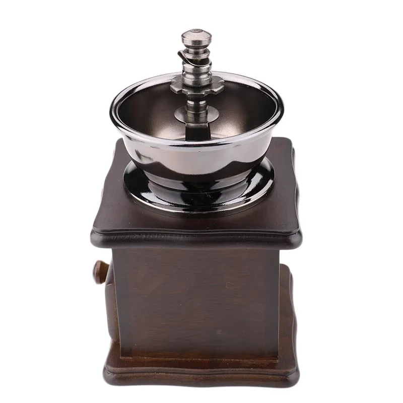 Creative Retro Style Manual Hand crank Coffee Grinder Golden tone, Cast