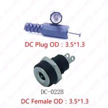 10 шт. Pin1.3X3.5mm DC разъем питания DC разъем с винтовой гайкой сварочный DC-022B