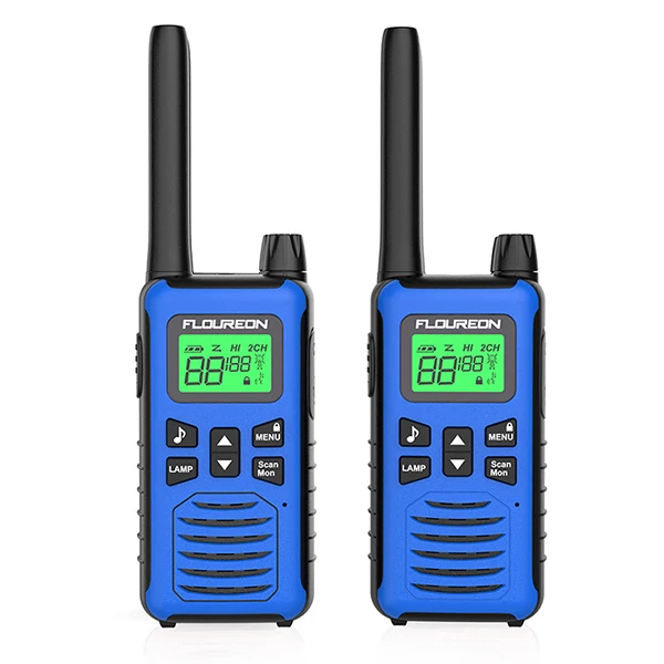 1 пара Walkie Talkie 22 канала FRS/GMRS 462-467 МГц двухстороннее радио легкий ручной домофон портативный коммуникатор трансивер США - Цвет: Blue