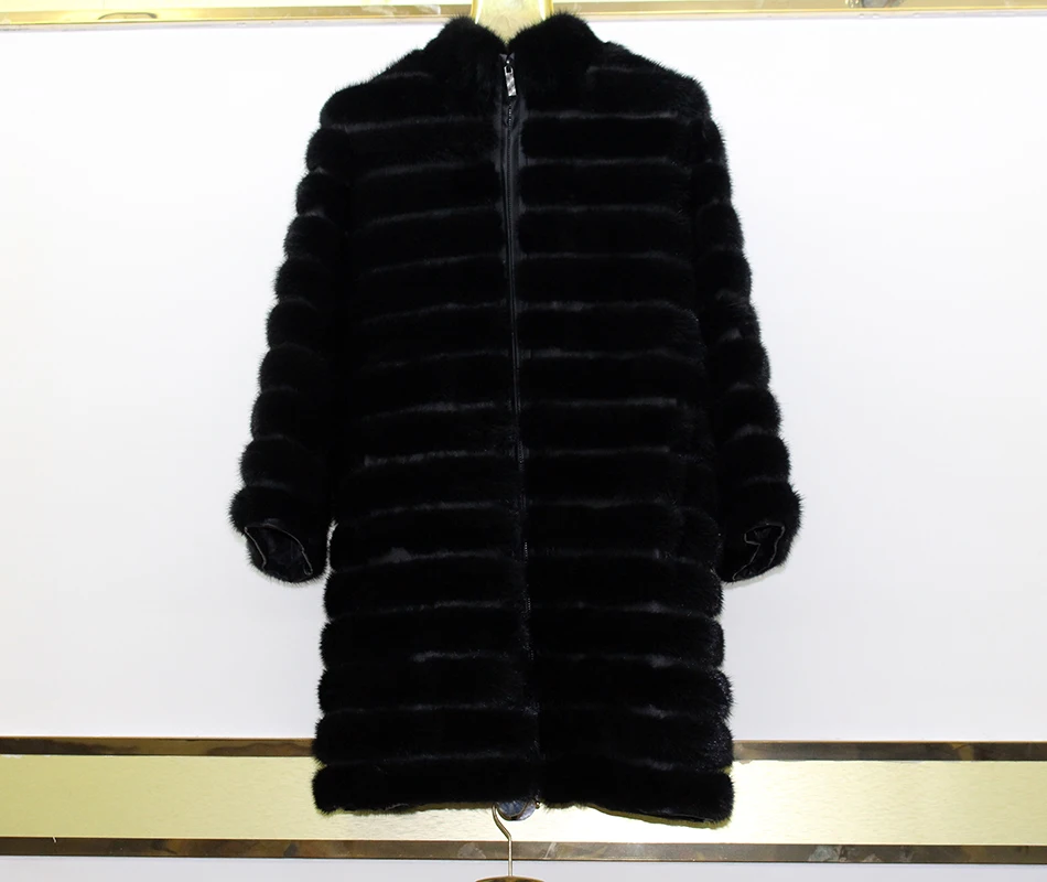 

New brand lady leather mink coat thick coat winter coat natural black lady lady leather mink clothes fashion perfect