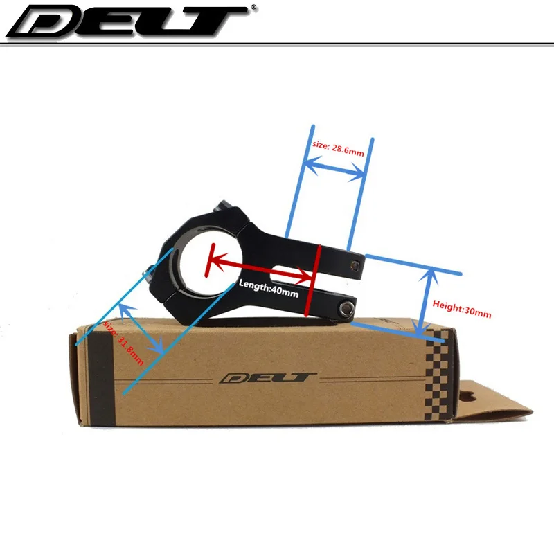 1-1/8 MTB الثابتة والعتاد دراجة هوائية جبلية جذع دراجة 31.8X40 مللي متر الدراجات دراجة أجزاء اكسسوارات أسود أزرق الذهب بالجملة