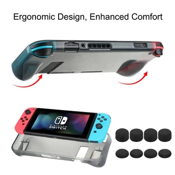 

Nintend Switch NS Soft TPU Hand Grip Case Ergonomic Ehanced Comfort Protect Cover Handle Holder For Nintendos Switch Console