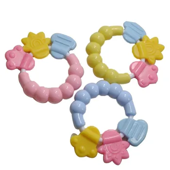 

Baby Rattle Bed Bell Silicone Handbell Jingle Toy Cartoon Baby Educational Toys Teeth Biting For Babies