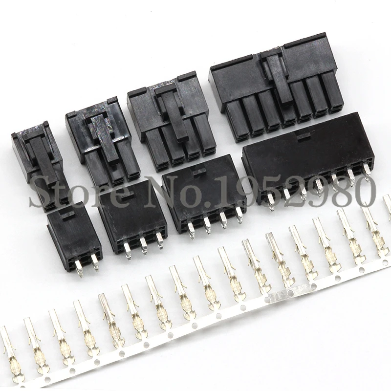 

20 Set ATX 4.2mm Electrical Connector Plug for Car Auto 5557/5569 2/4/6/8/10/12-24P Straight Pin Header+Housing+Terminals