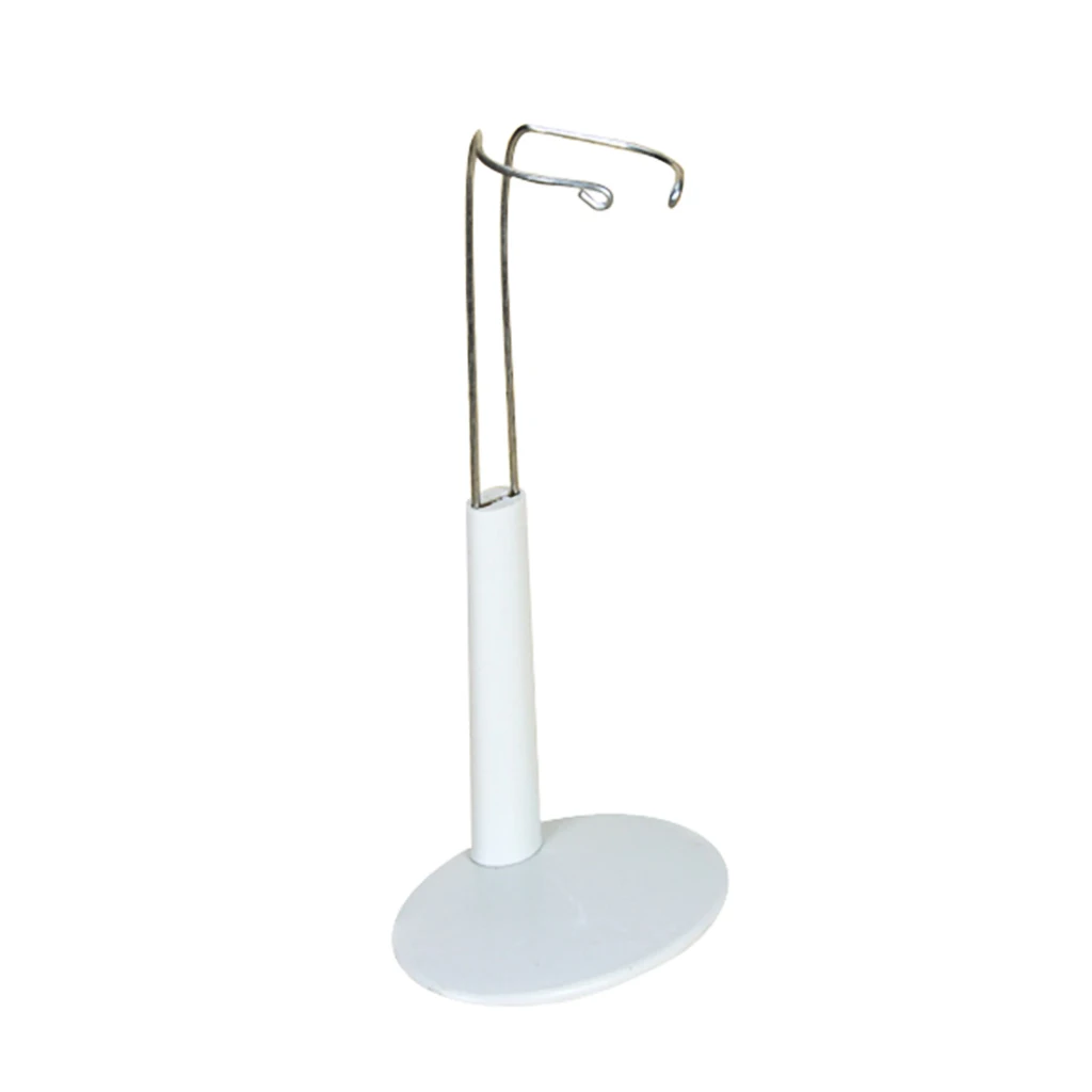

White Adjustable Doll Stand Display Holder Display Bracket 20-25cm for Teddy Bear Doll Models