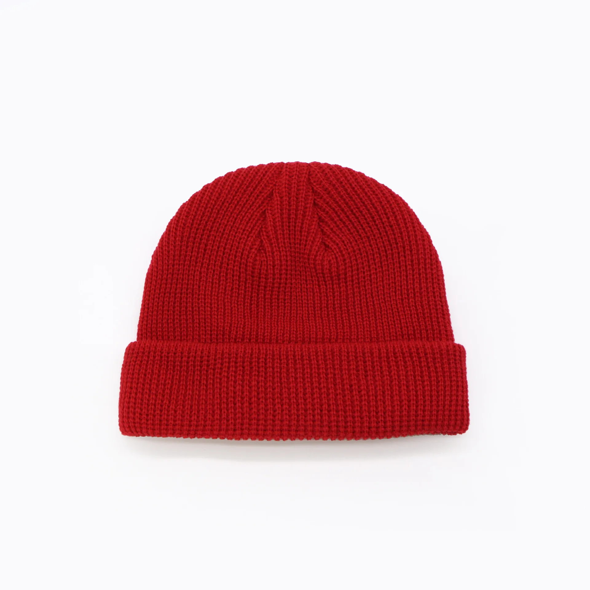 Style Beanies Knitted Hats Solid Color Caps For Autumn Winter Men Short Head Cap Outdoor Warm Street Head Leisure Women Hat