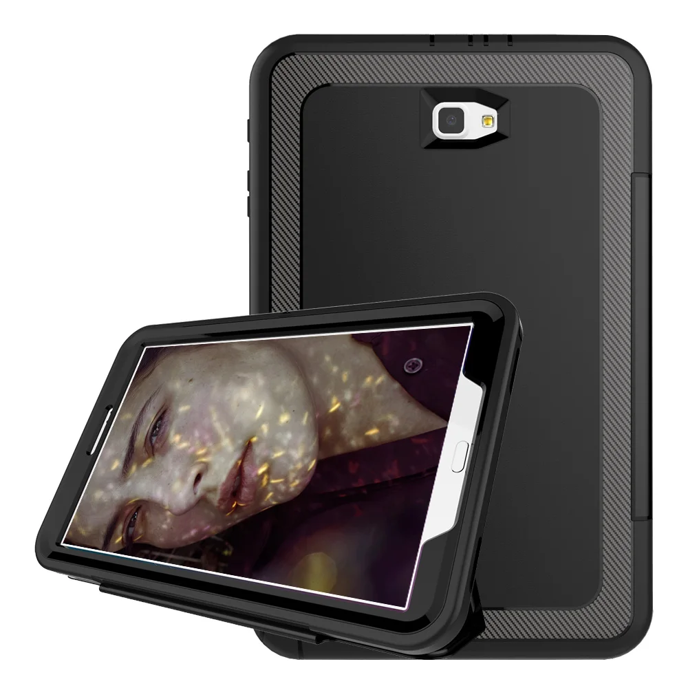 Для Samsung Galaxy Tab A 2016 10 1 T580 (No Sen) T585 3-слойный умный чехол ударопрочный сверхпрочный