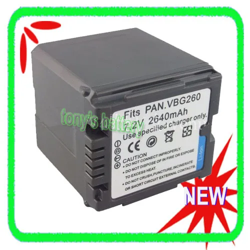 VW-VBG260 VBG130 Батареи Для Panasonic HDC-SD7 SD5 SD600 HDC-TM200 TM300 HDC-MDH1 DX1 DX3 Видеокамеры | Электроника