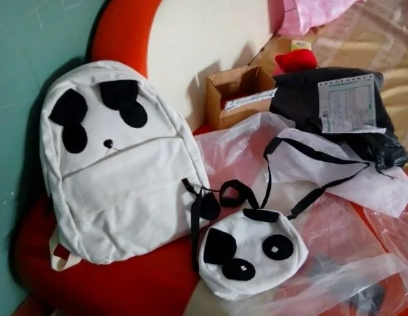 Женские холщовые рюкзаки с милым рисунком панды, школьные сумки для девочек-подростков, рюкзак, школьная сумка, Mochila Feminina