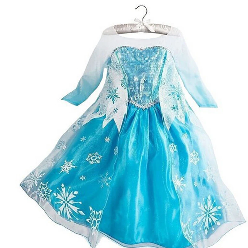 Frozen Dresses for Girls Cosplay Costume Princess Anna Elsa Dress Birthday Party Kids Girl Elza Vestido Children Clothing Frozen Dresses for Girls Cosplay Costume Princess Anna Elsa Dress Birthday Party Kids Girl Elza Vestido Children Clothing