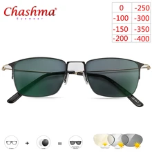 Очки для близорукости, фотохромные очки для мужчин и женщин, очки для близорукости, оправа с цветными линзами, солнцезащитные очки для близорукости, титановые очки