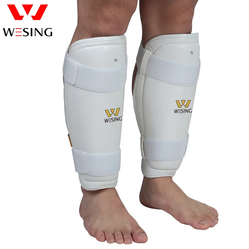 Wesing free shipping wesing pu leather taekwondo shin guard taekwondo