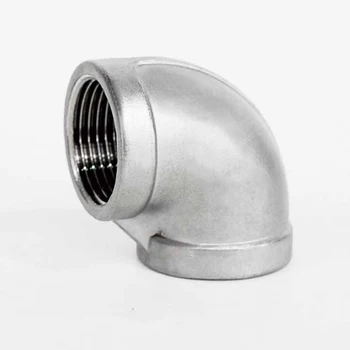 

1-1/2" BSP Equal Female Thread 90 Degree Elbow 304 Stainless Steel Threaded Pipe Fitting Connector For Water Oil Air