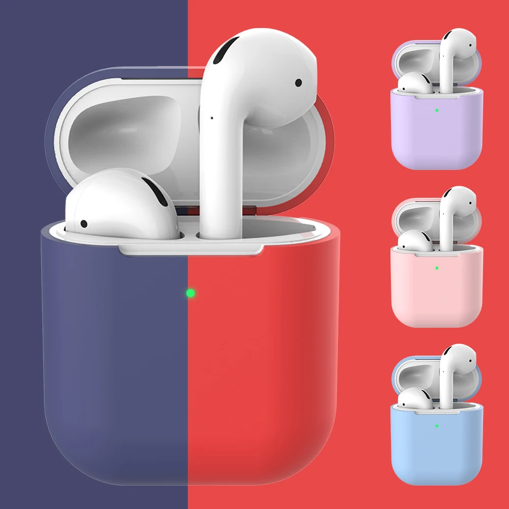 Кожухи головных телефонов для Airpods 2 защитный чехол беспроводной Bluetooth наушники чехол для Apple Airpods 2 прекрасная сумка для принадлежностей сумка