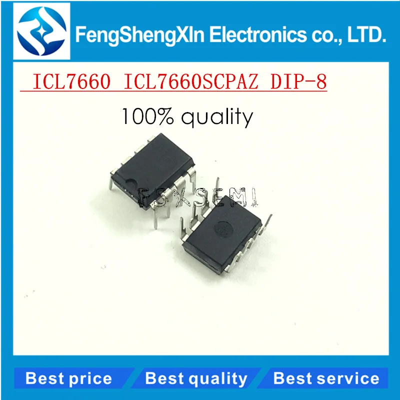 10 PCS ICL7660SCPA ICL7660 DIP-8 Super Voltage Converter UE
