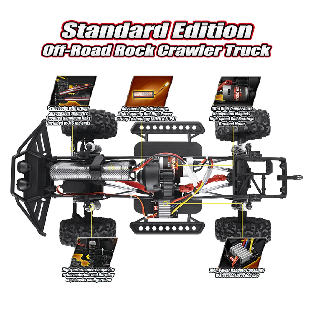 Remo Hobby 1093 ST 1/10 2.4G 4WD Brushed Rc Car Off road Rock Crawler Trail Rigs Truck RTR Toy-in RC Cars from Toys & Hobbies on Aliexpress.com | Alibaba ...