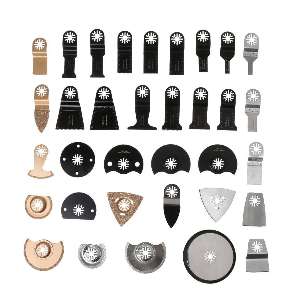 

34Pcs/set Oscillating Multi Tool Saw Blades Accessories kit For Fein Dremel Bosch