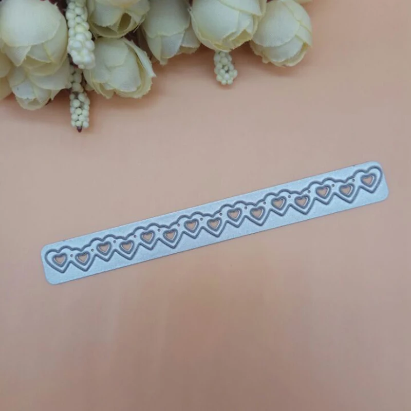 Love Heart border Edge line декоративная карта металлические режущие штампы нож пуансон