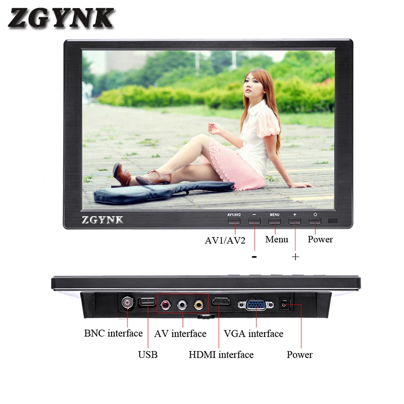 ZGYNK10.1 дюймовый ЖК дисплей HD мини портативный компьютер Расширенный Дисплей HDMI