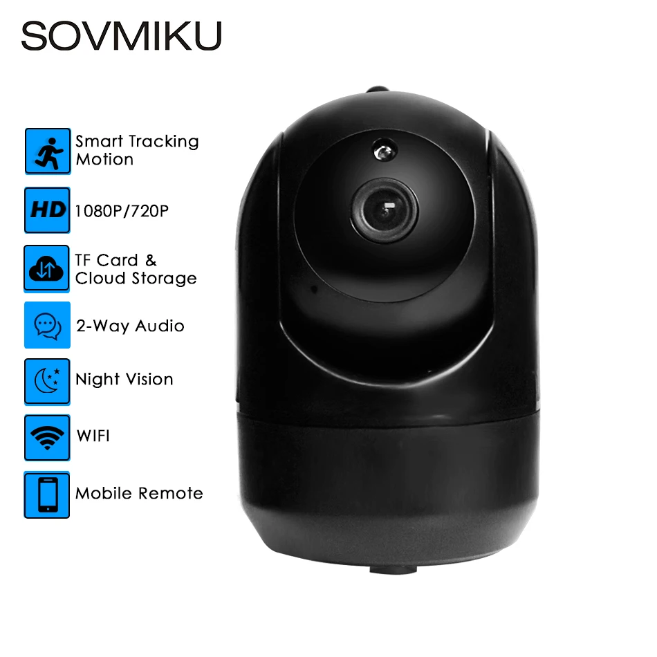 Mini HD 1080P Wireless Cloud IP font b Camera b font Smart Auto Tracking Of Human