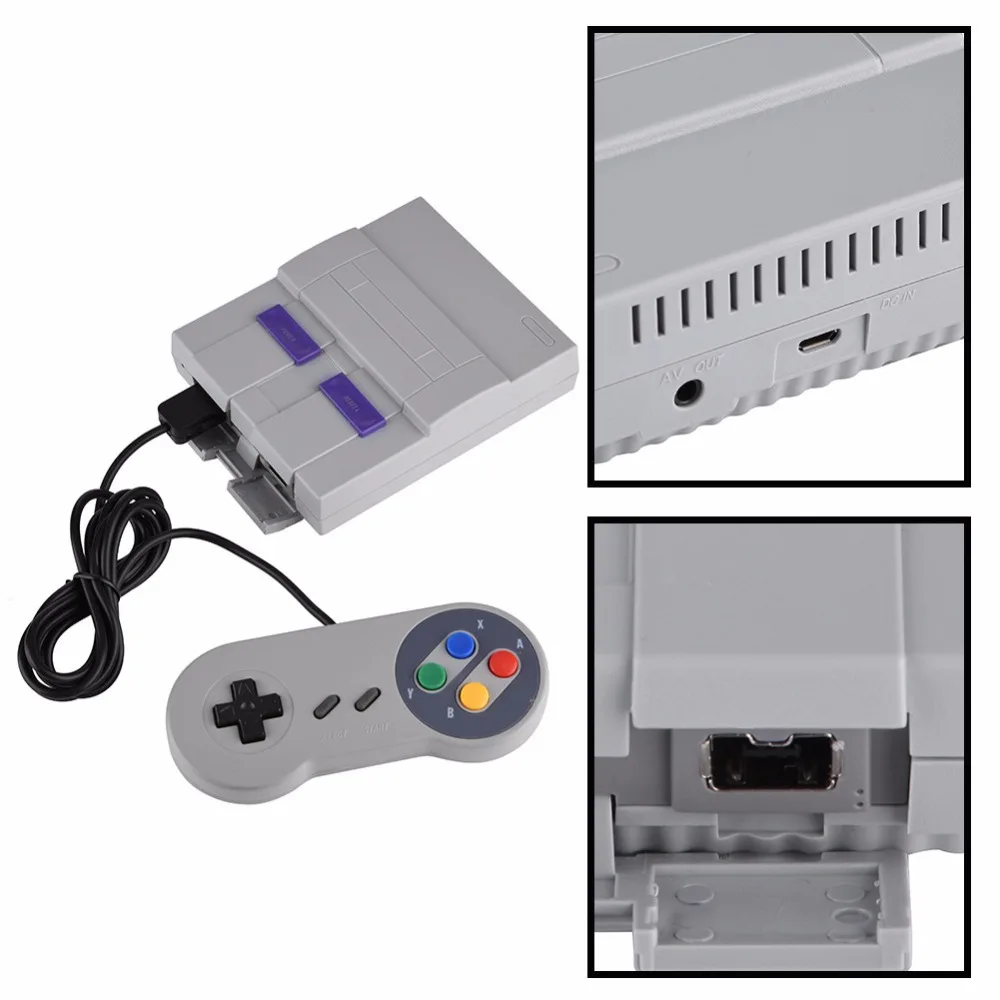 

Mini 16Bit TV Game Console Built in 94 Game AV with Dual Gamepad Controls Retro Family Classic Handheld Game Players