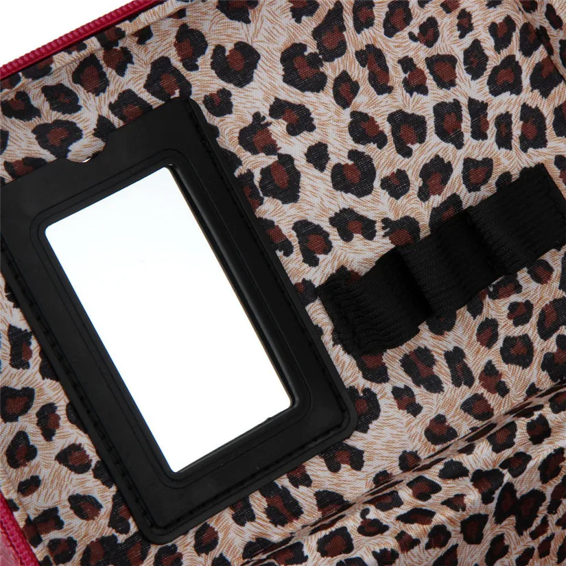 Fashion Makeup Storage Bag Case Case Box Leather Travel Cosmetic - Makeup - Foto 4