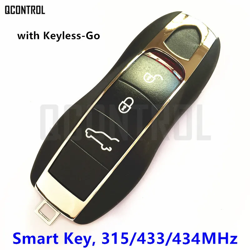 

QCONTROL Smart Remote Key for Porsche Panamera Macan Cayman 911 918 Spyder Cayenne 315/433/434MHz Optional with Keyless-Go