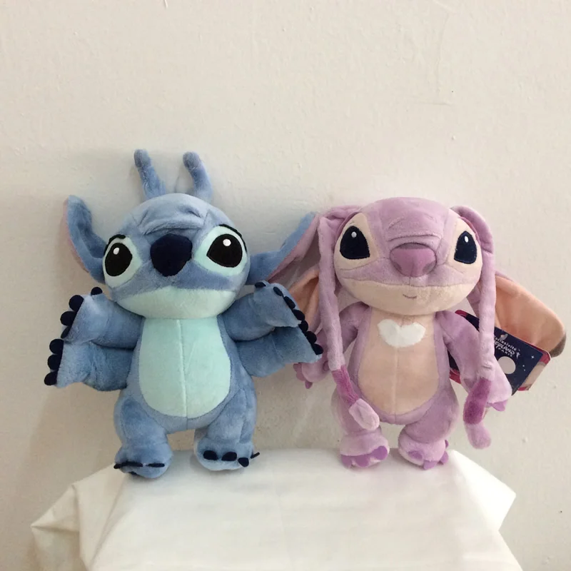 

22cm 8.7'' Original Lilo And Stitch Plush Toys,Shape 4 Hands #626 Stitch And #624 Angel Stuffed Soft Kids Doll For Gift