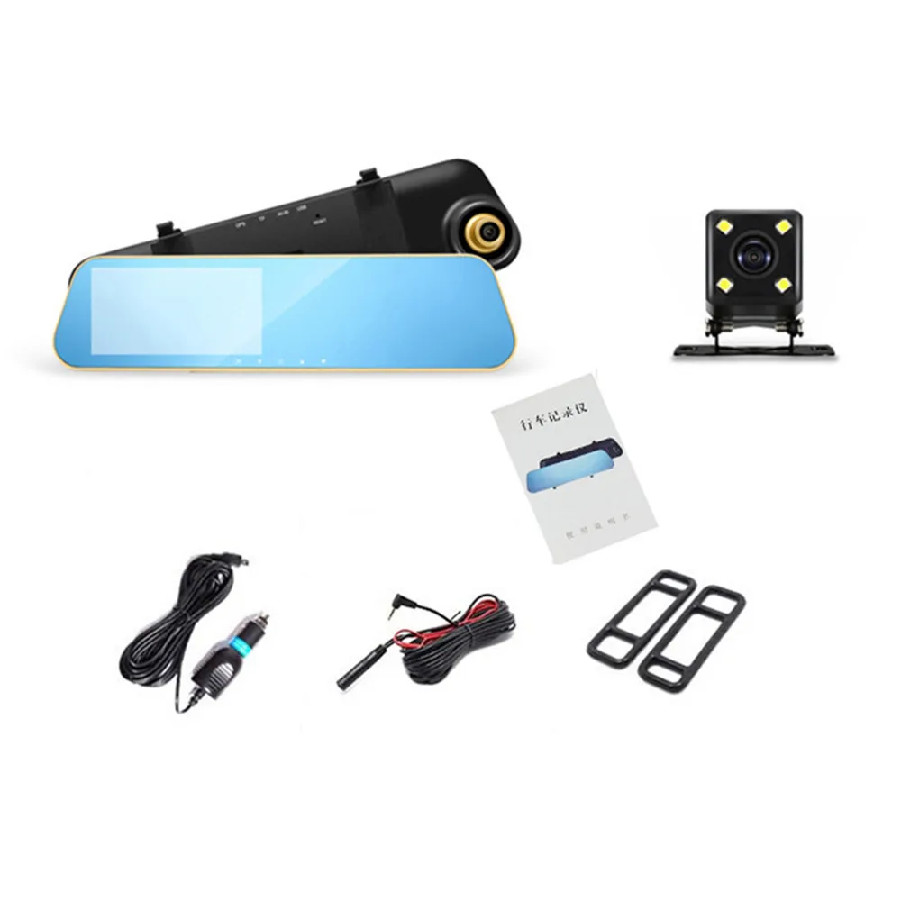 Dvr 4.3 Inch Dash Cam Rearview Mirror Digital Video Recorder Dual Lens Registrar Full HD 1080P Car Dvr Camera Dvr 4.3 Inch Dash Cam Rearview Mirror Digital Video Recorder Dual Lens Registrar Full HD 1080P Car Dvr Camera