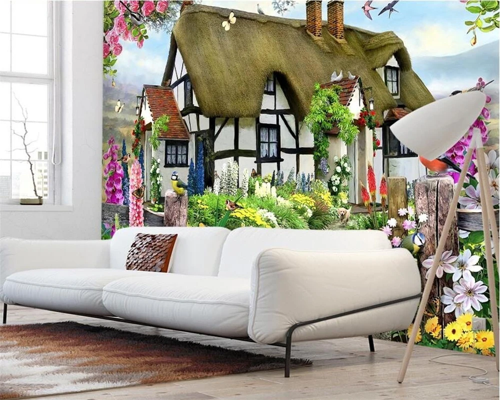 Beibehang Custom Wallpapers Gorgeous Pastoral English Country