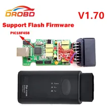 V1.70 Version OP COM Diagnostic Tool OBD2 Scanner with Real PIC18F458 Chip OP-COM/OPCOM For OPEL VAUXHALL Support Flash Firmware