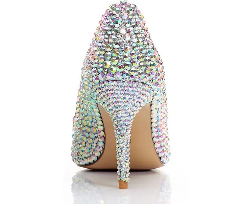 XGRAVITY туфли обувь из натуральной кожи на очень высоком каблуке нарядные туфли с острым носком, украшенные разноцветными кристаллами женские свадебные туфли пчелы женские туфли-лодочки пикантная обувь C317
