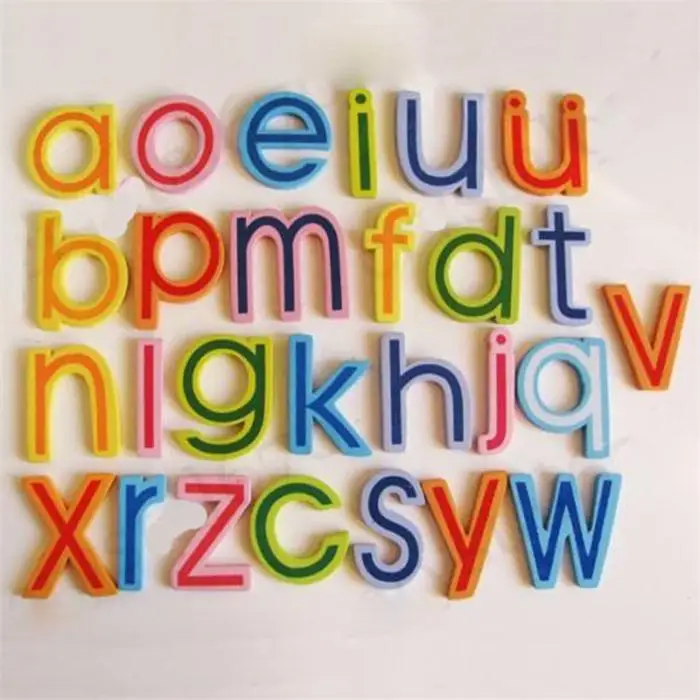 27 шт. красочные детские дошкольные учебные принадлежности Инструменты для детей английские буквы Обучающие игрушки обучающая машина