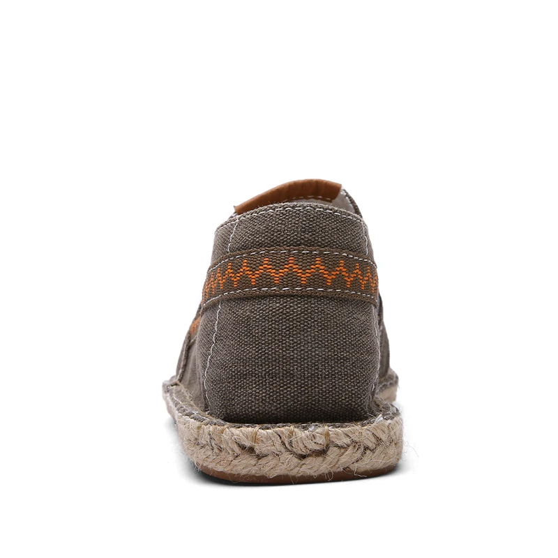 Мужская повседневная обувь Дышащие Модные мягкие парусиновые слипоны из
