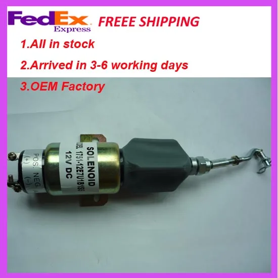 

Fuel shut off Shutdown stop solenoid 1751ES-12E7U1B1S5