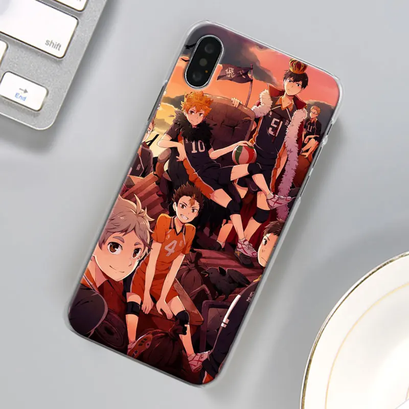 Аниме Haikyuu чехол для телефона для Apple iPhone X XR 7 8 Plus 6 6s Plus XS MAX 11 Pro Max SE чехол для телефона Coque