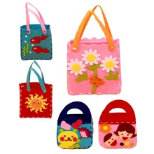 Handmade Handbags Non woven Cloth Kids Crafts Cartoon Toys Creative Gifts Kids Toy