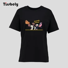 Tissbely/Женская хлопковая Футболка с принтом «Leningrad Music Rock», Россия, Ютуб, модные женские топы с мультипликационным принтом