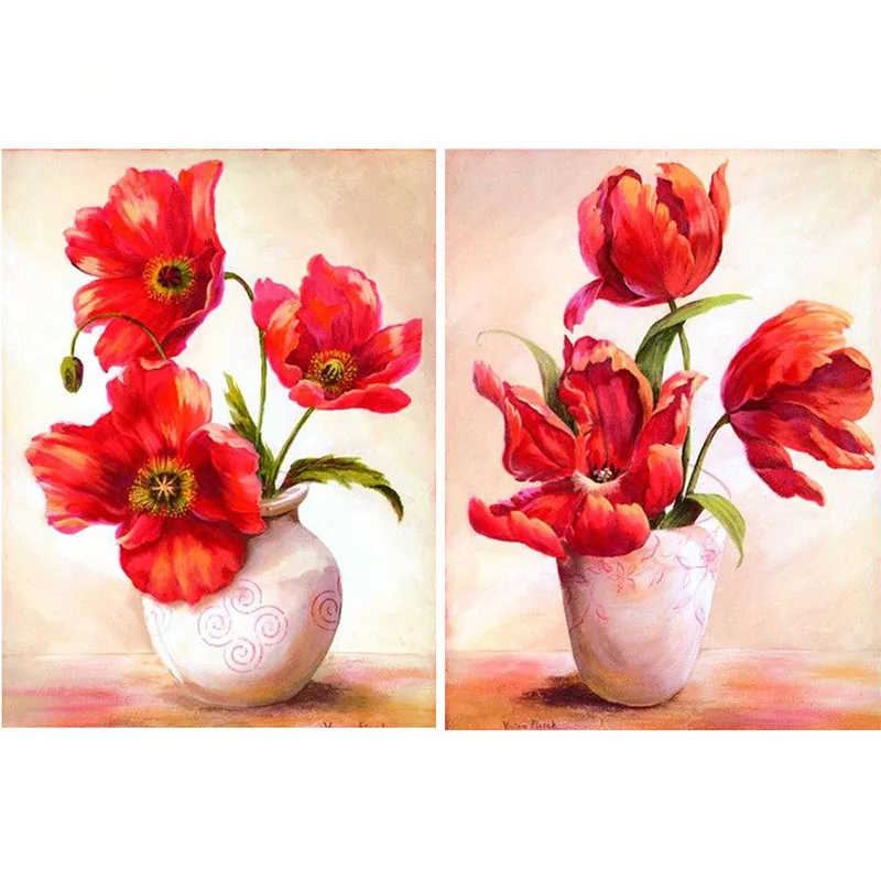 HUACAN-Diamond-Mosaic-Flower-Full-Square-round-Diamond-Embroidery-Sale-Picture-Rhinestone-Painting-With-Diamonds-Kit