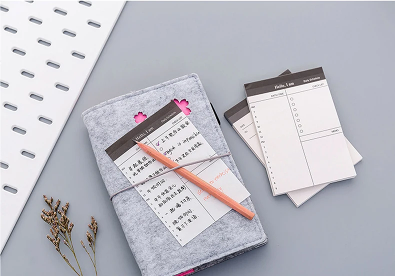 Business Grid Notepad Journal Memo Pad Note Book Study Card School Stationery Office Supply Thing Check Shopping List Stationary